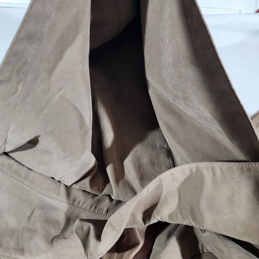 Vintage London Fog Maincoat Womens Size Medium  Reg Khaki Made In USA - Picture 8 of 16